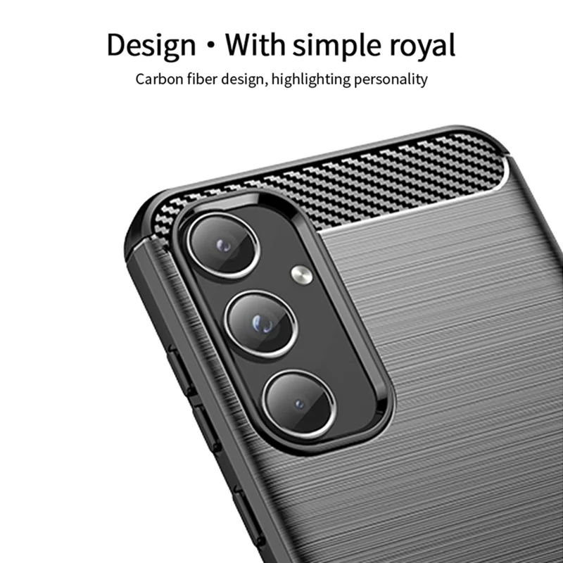 MOFI JK TPU Series-1 TPU Phone Case for Samsung Galaxy A55 5G Shockproof Phone Cover - Black