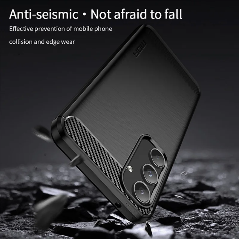MOFI JK TPU Series-1 TPU Phone Case for Samsung Galaxy A55 5G Shockproof Phone Cover - Black