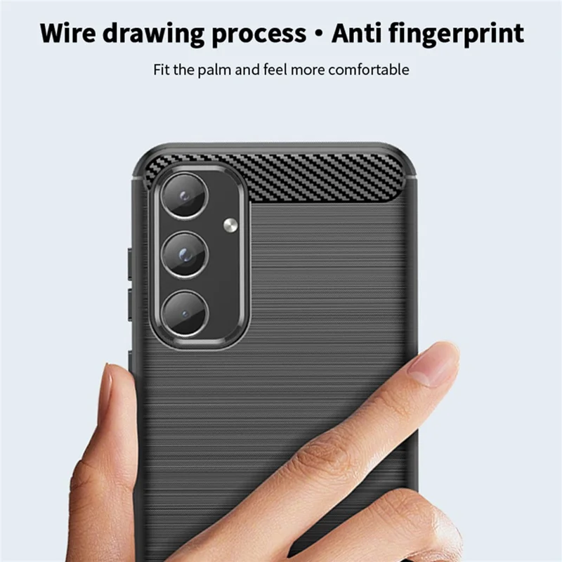 MOFI JK TPU Series-1 TPU Phone Case for Samsung Galaxy A55 5G Shockproof Phone Cover - Black