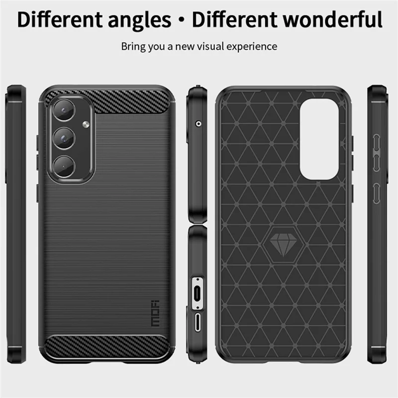 MOFI JK TPU Series-1 TPU Phone Case for Samsung Galaxy A55 5G Shockproof Phone Cover - Blue