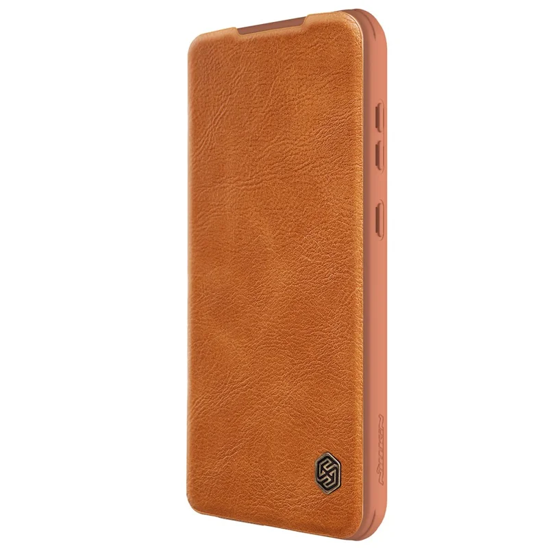 NILLKIN Qin Pro Series for Samsung Galaxy A55 5G Phone Case with Card Slots Leather Cover - Brown