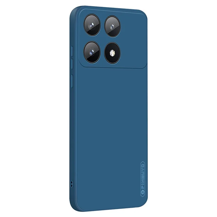 PINWUYO JK Touching Series para Xiaomi Redmi K70E 5G / Poco X6 Pro 5G Carcasa Cubierta Trasera de TPU Suave Anti-arañazos - Azul Marino
