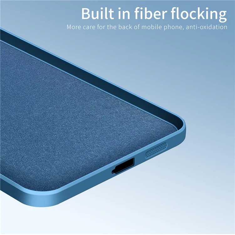 PINWUYO JK Touching Series para Xiaomi Redmi K70E 5G / Poco X6 Pro 5G Carcasa Cubierta Trasera de TPU Suave Anti-arañazos - Azul Marino