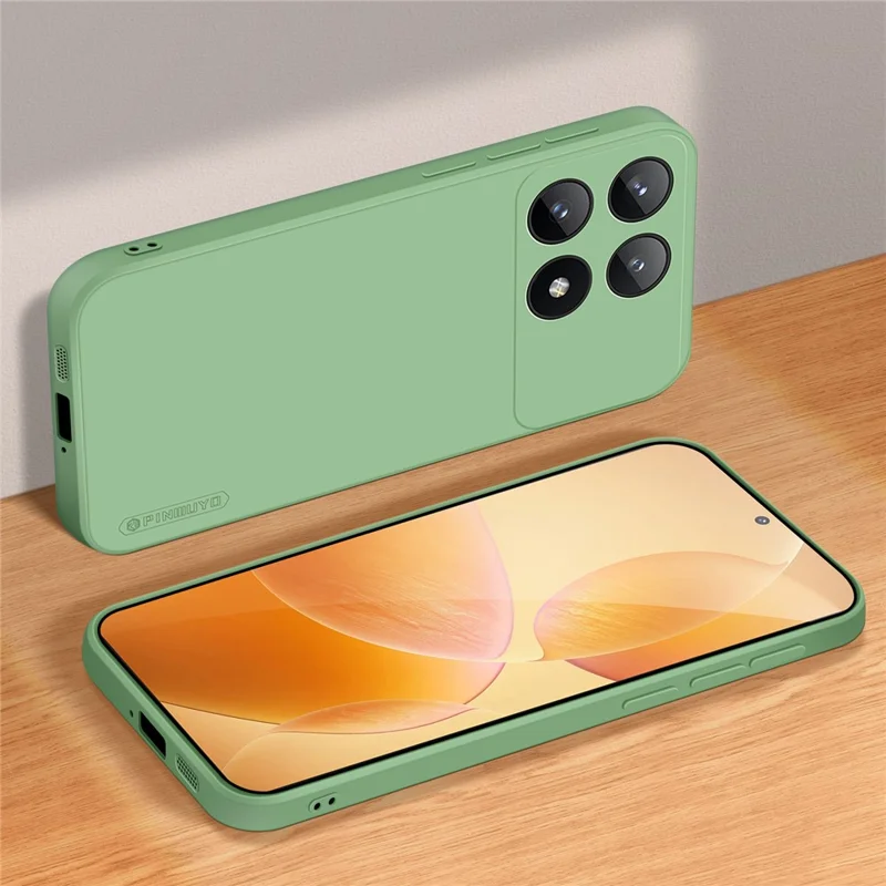 PINWUYO JK Touching Series For Xiaomi Poco F6 Pro 5G / Redmi K70 5G / K70 Pro 5G Case Anti-Drop TPU Phone Cover - Matcha Green