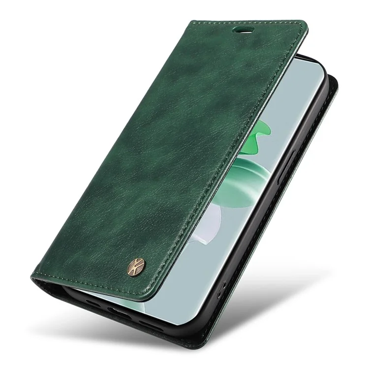 YIKATU YK-006 Для Oppo Reno11 Pro 5G (глобальная версия) Чехол с магнитным автоматическим закрытием, кожаный бумажник, чехол для телефона - зеленый