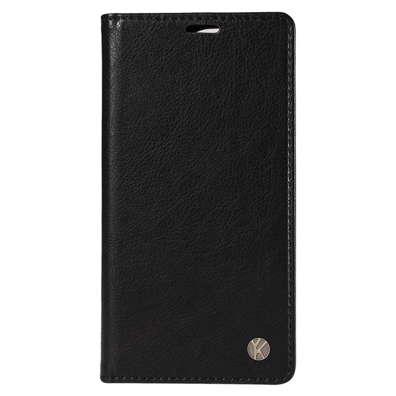 YIKATU YK-006 til Samsung Galaxy A35 5G Mobiltelefon Case Faldsikkert PU Læder+TPU Wallet Cover - Sort