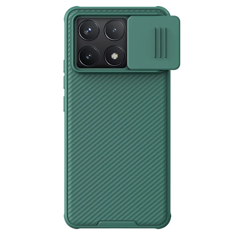 NILLKIN Camshield Pro для Xiaomi Poco F6 Pro 5G / Redmi K70 5G / K70 Pro 5G Чехол с магнитной крышкой для камеры - Зелёный