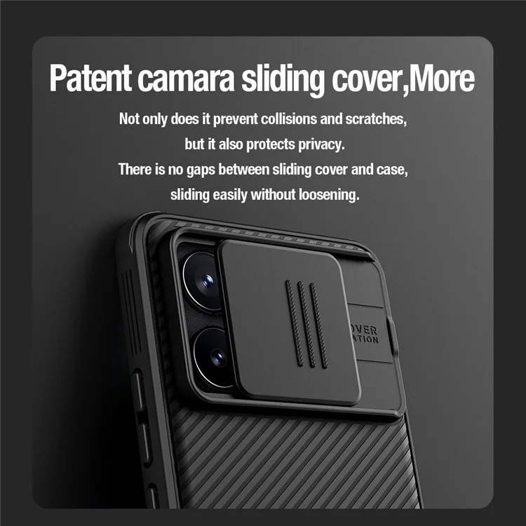 NILLKIN Camshield Pro для Xiaomi Poco F6 Pro 5G / Redmi K70 5G / K70 Pro 5G Чехол с магнитной крышкой для камеры - Зелёный