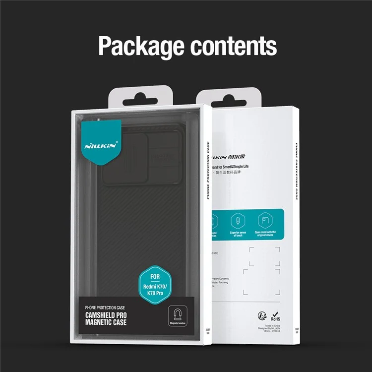 NILLKIN Camshield Pro для Xiaomi Poco F6 Pro 5G / Redmi K70 5G / K70 Pro 5G Чехол с магнитной крышкой для камеры - Зелёный
