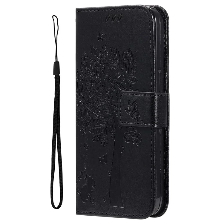 KT Imprinting Flower Series-3 Para Funda de Teléfono Motorola Edge 40 5G con Cierre Magnético y Cartera - Negro