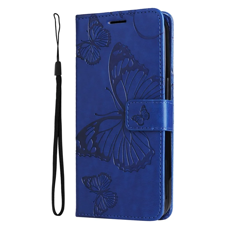 Série de fleurs d'impression KT pour étui en cuir Samsung Galaxy A35 5G Stand Wallet Phone Cover - Bleu