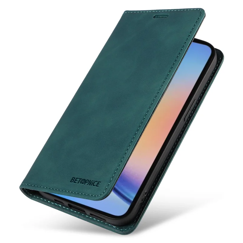BETOPNICE 003 for Samsung Galaxy A35 5G Magnetic Phone Case RFID Blocking Card Slots Cover - Green