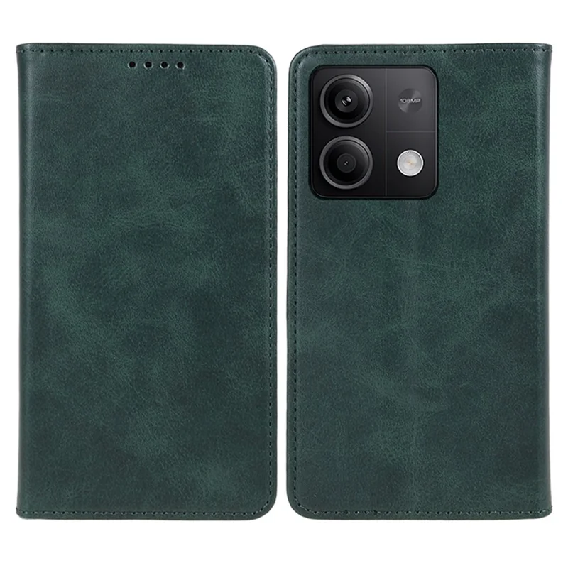 For Xiaomi Redmi Note 13 Pro 5G / Poco X6 5G Case Cell Phone Stand Cover Shockproof PU Leather Wallet - Green