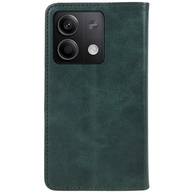 For Xiaomi Redmi Note 13 Pro 5G / Poco X6 5G Case Cell Phone Stand Cover Shockproof PU Leather Wallet - Green
