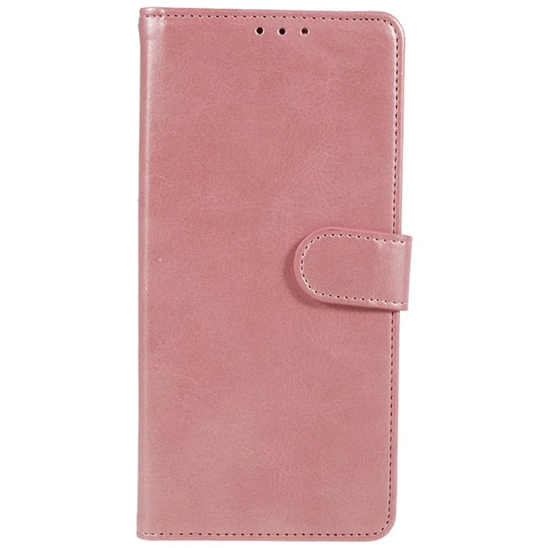For Xiaomi Poco M6 5G / Redmi 13C 5G / 13R 5G Anti-Scratch Phone Shell Magnetic Clasp PU Leather Wallet Stand Phone Case - Rose Gold