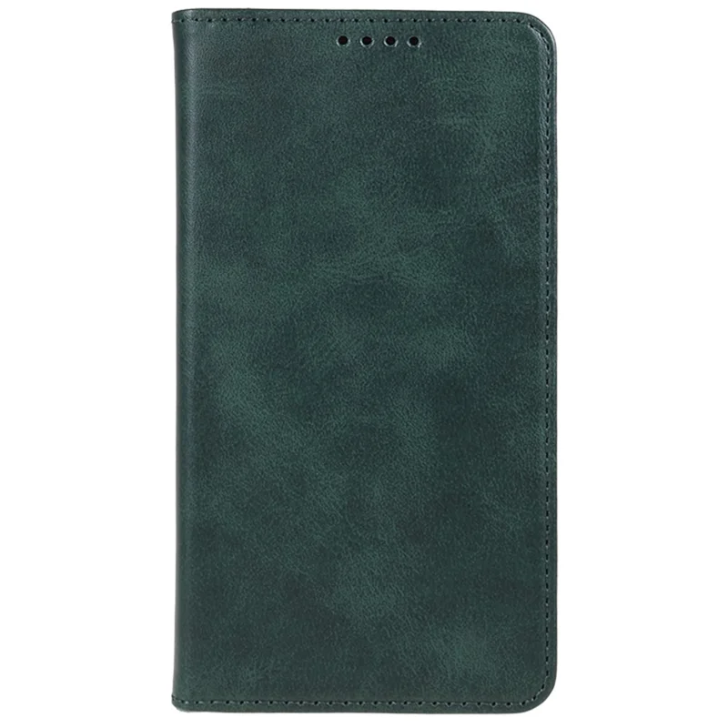 For Xiaomi Poco M6 5G / Redmi 13C 5G / 13R 5G Mobile Phone Case Calf Texture PU Leather Stand Wallet Phone Stand Cover - Green