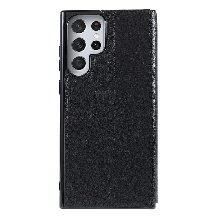 X-LEVEL Colorful-2 Series For Samsung Galaxy S24 Ultra Case Leather Phone Cover Magnetic Absorption - Black