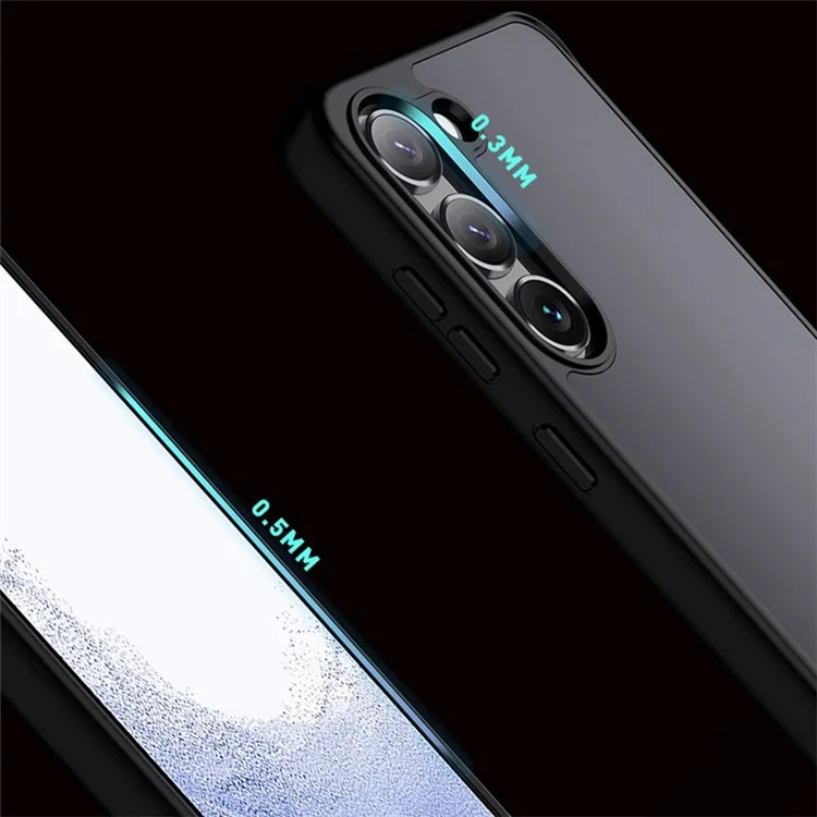 X-LEVEL Für Samsung Galaxy S24 Ultra Acryl-Handyhülle Skin-touch Beschichtung - Navy Blau
