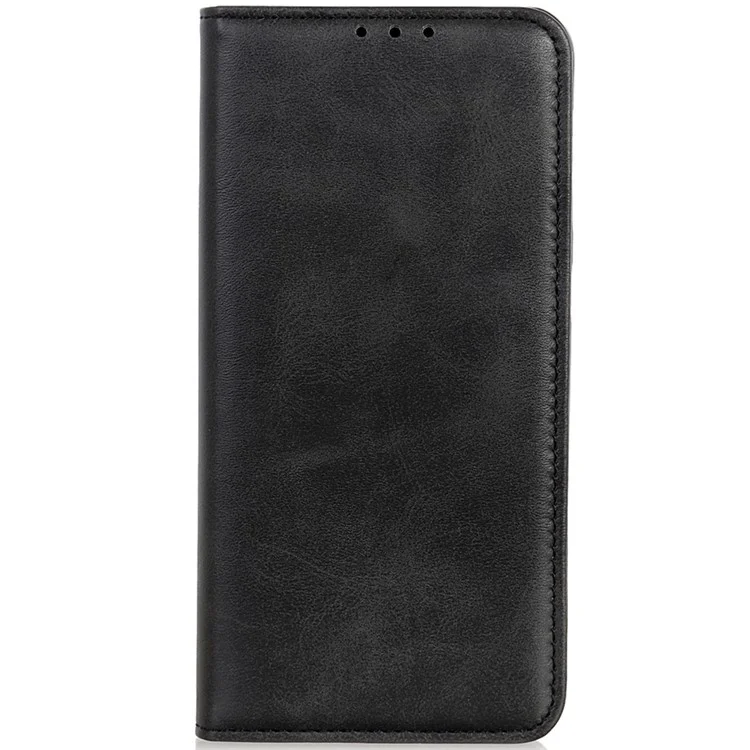 For Honor X8b 4G Carcasa de cartera de cuero dividido Magnético Flip Titular de la tarjeta Cubierta del teléfono - Negro