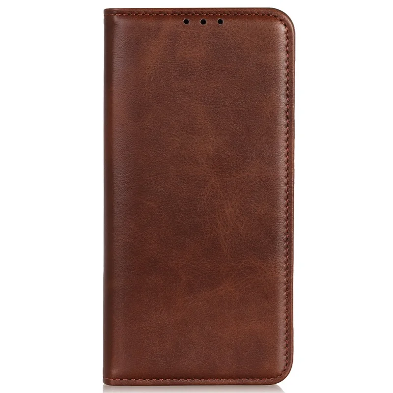 For Honor X8b 4G Split Leather Wallet Case Magnetic Flip Card Holder Phone Cover - Coffee