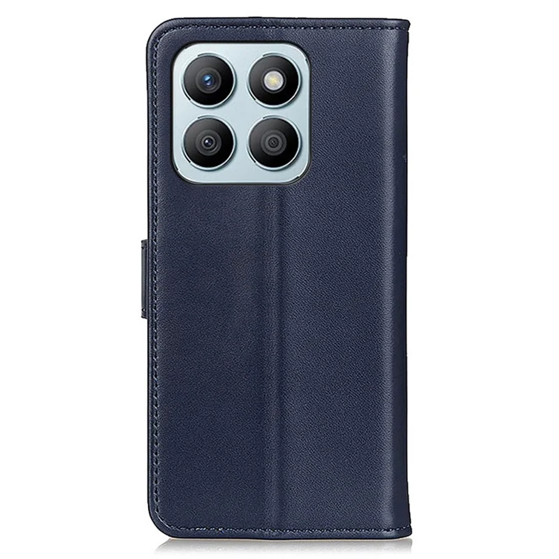 For Honor X8b 4G Leather Phone Case Scratch Resistant Cover - Blue