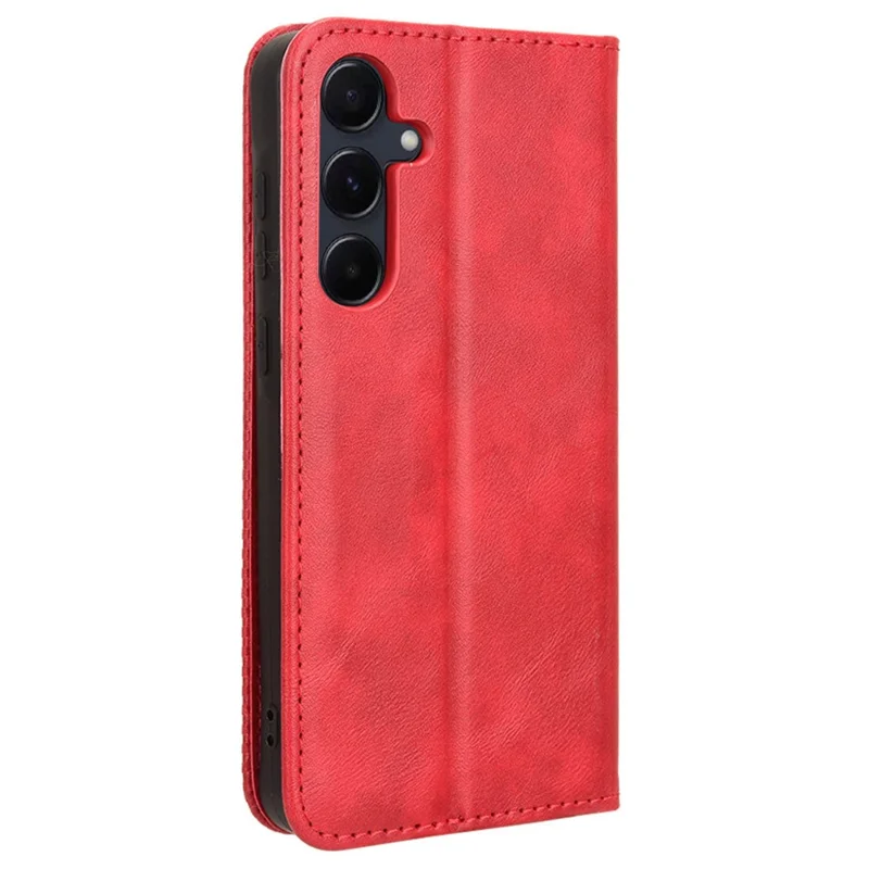 For Samsung Galaxy A35 5G Phone Case Flip Protective Cover Stand Feature - Red