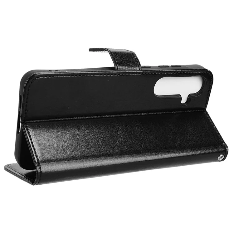 Case for Samsung Galaxy A35 5G Leather Phone Case with Card Holder TPU Inner Shell - Black