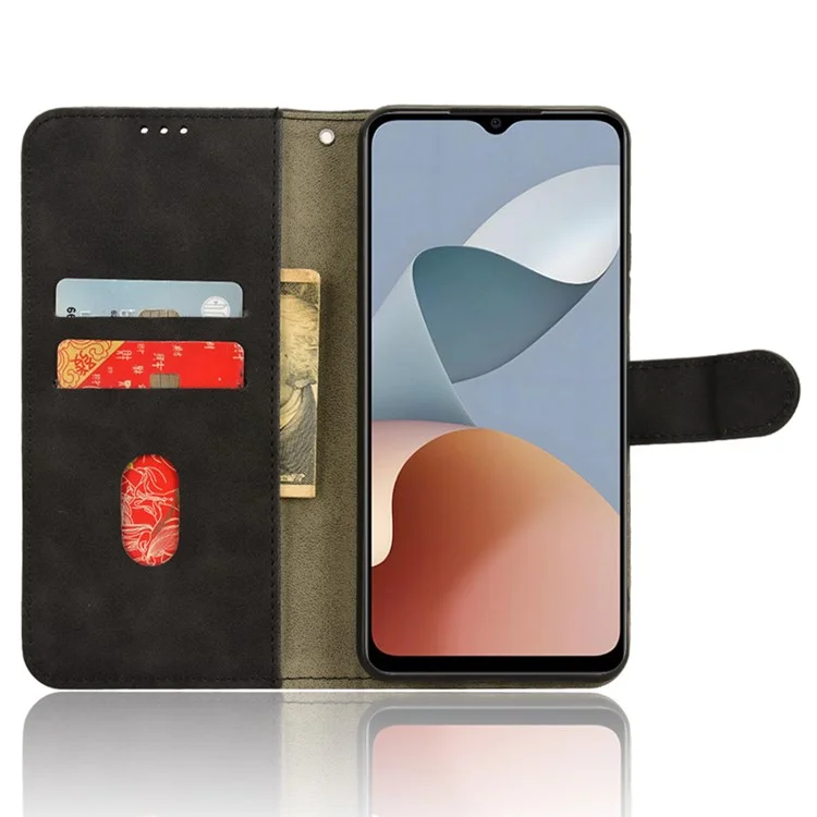 Per ZTE Blade A54 Wallet Case Custodia in pelle Copertina touch-touch - Nero