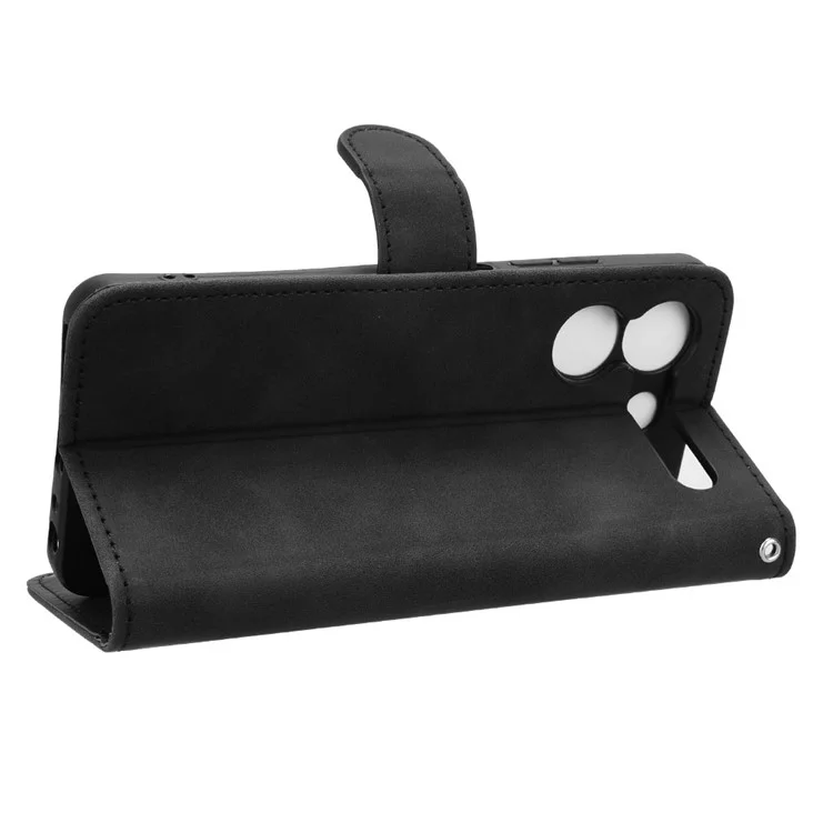 Per ZTE Blade A54 Wallet Case Custodia in pelle Copertina touch-touch - Nero