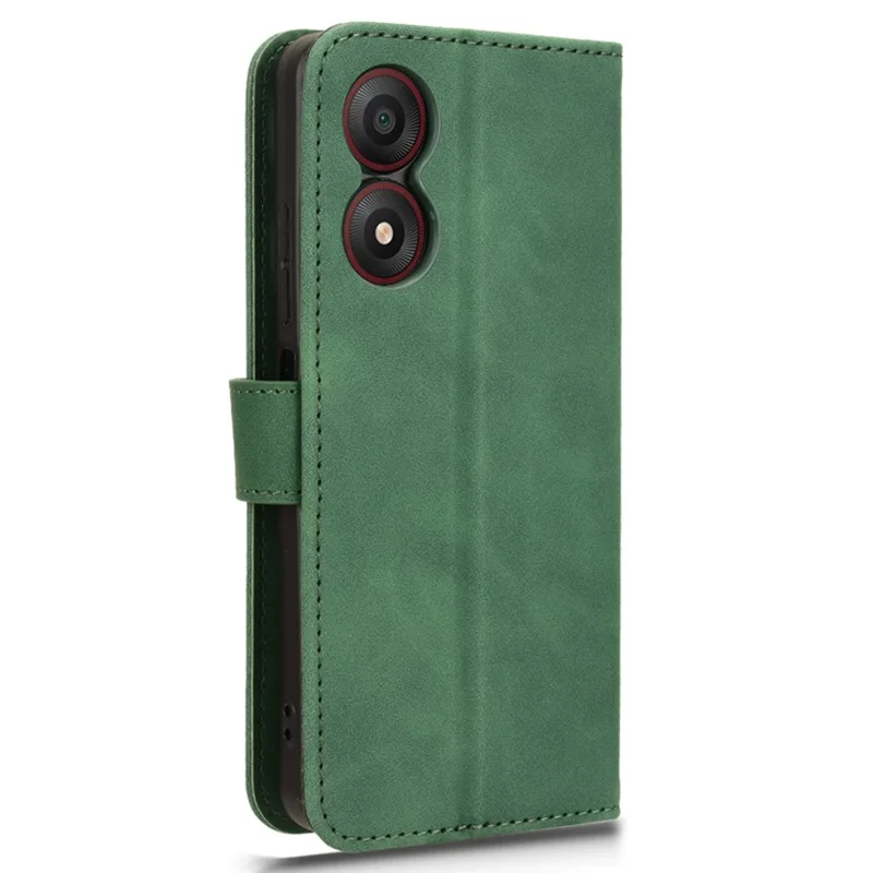 Phone Case for ZTE Blade A34 PU Leather Wallet Flip Phone Cover - Green