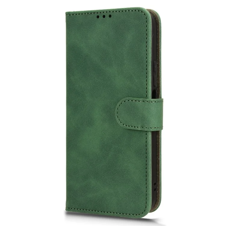 Phone Cover for Infinix Hot 40i PU Leather Case with Wallet Stand - Green