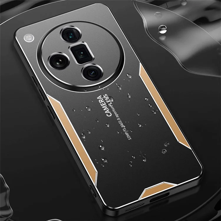 Pour Oppo Find X7 5G Étui de protection antichoc en alliage d'aluminium - Argent