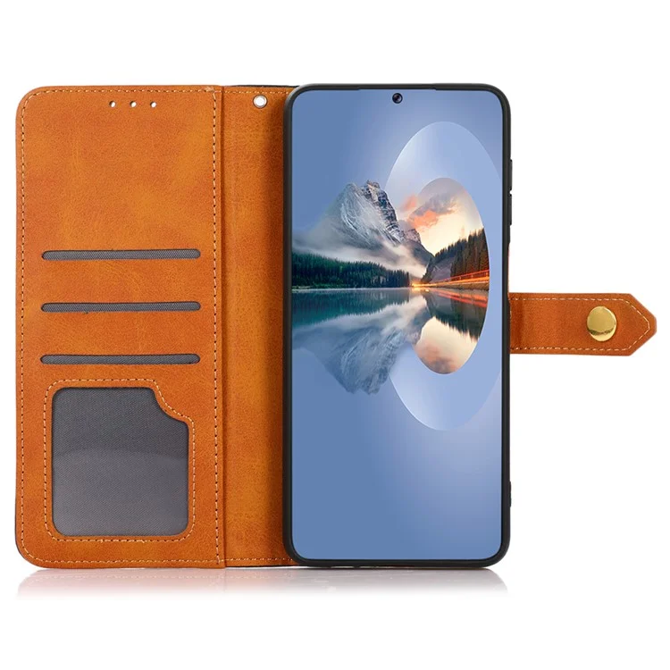 KHAZNEH Para Oppo Find X7 Pro / Find X7 Ultra Capa de Telefone Carteira Couro PU - Azul
