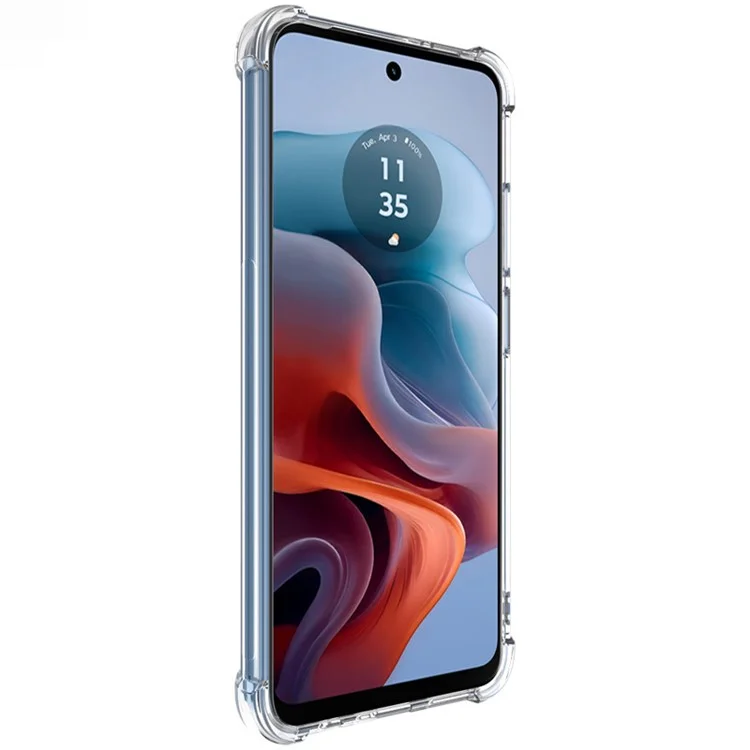 Custodia IMAK TPU per Motorola Moto G45 5G / G34 5G Shell Protezione Airbag Cover per Telefono - Trasparente