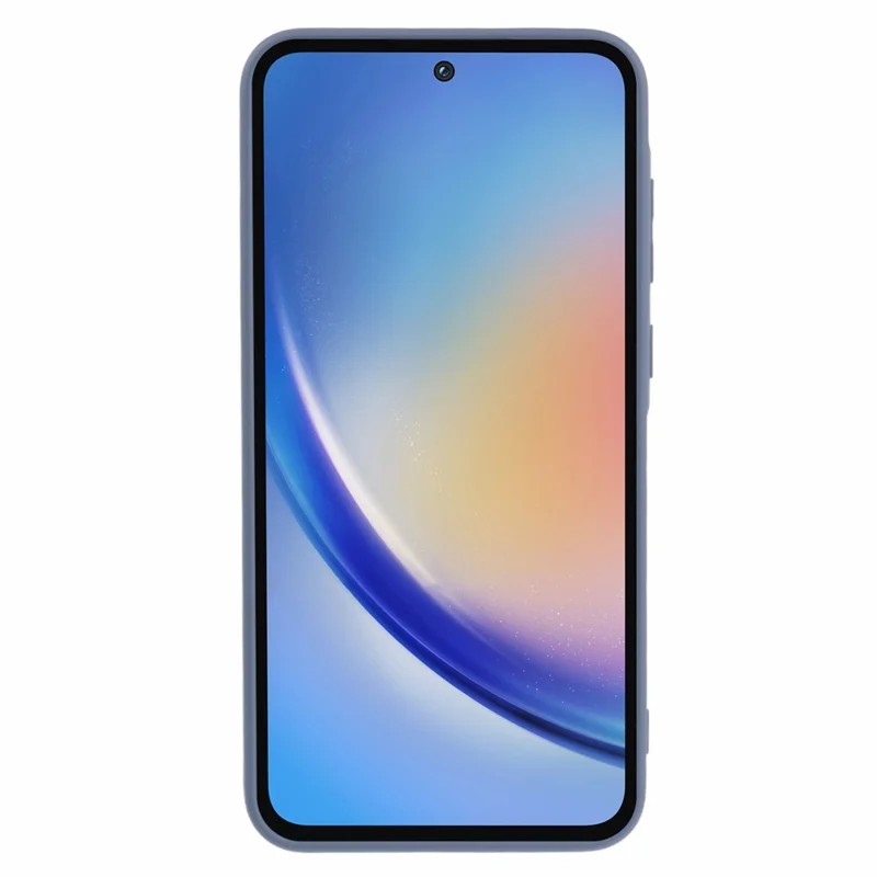 For Samsung Galaxy A55 5G Phone Case TPU Shockproof Cover with Soft Fiber Lining - Lavender Grey