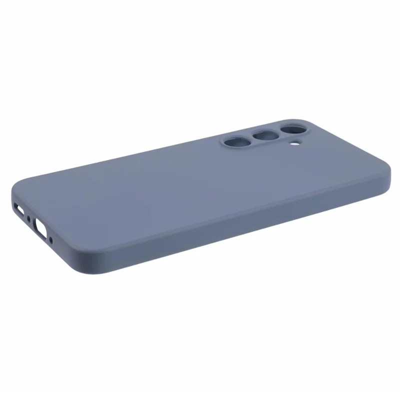 For Samsung Galaxy A55 5G Phone Case TPU Shockproof Cover with Soft Fiber Lining - Lavender Grey