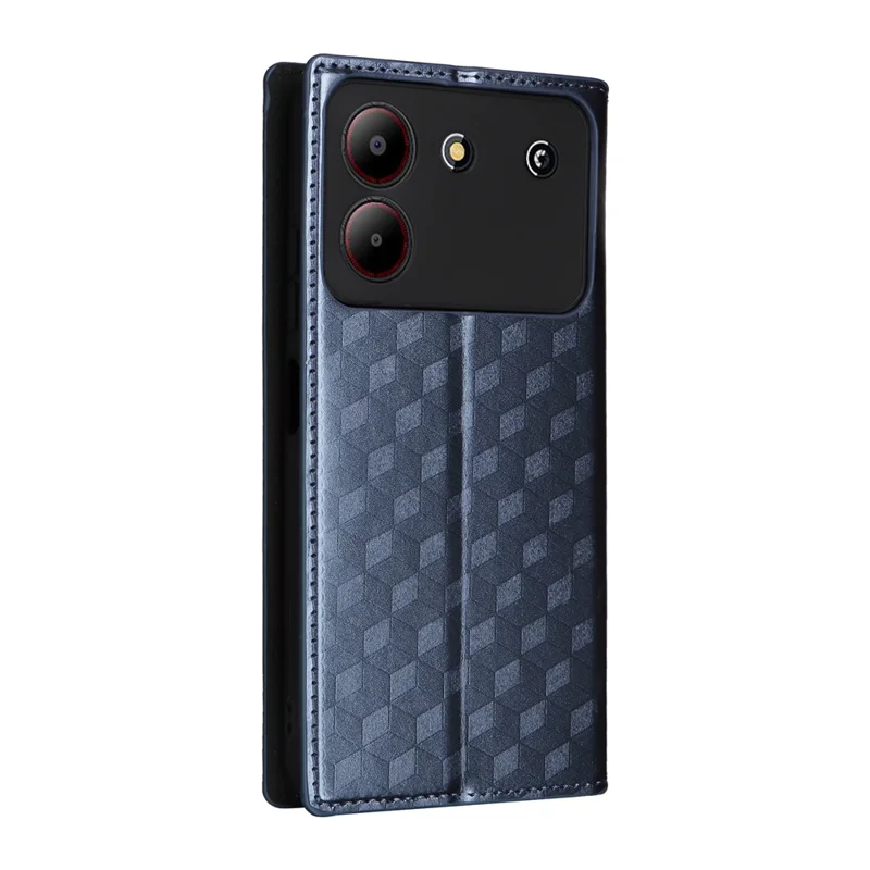 For ZTE Blade A54 Leather Case Magnetic Auto Closing Phone Wallet Cover - Blue