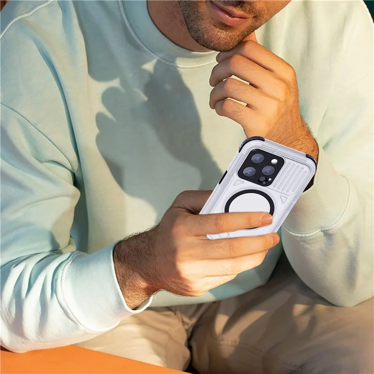 SHELLBOX Série CC para iPhone 15 Pro Capa à prova d'água IP68 Compatível com MagSafe Capa a prova de quedas - Preto
