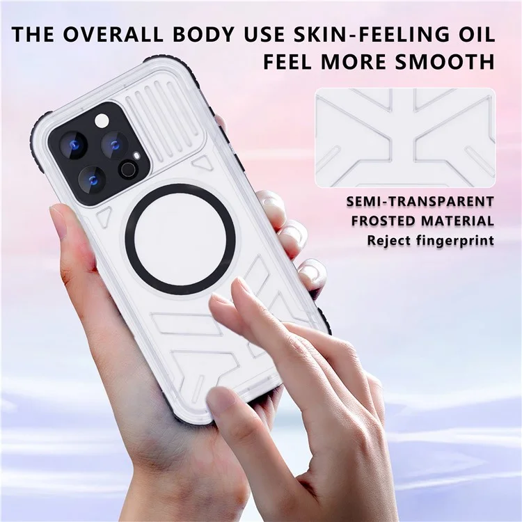 SHELLBOX Série CC pour iPhone 15 Pro Max IP68 Étui de protection complète étanche à l'eau compatible avec MagSafe - Noir