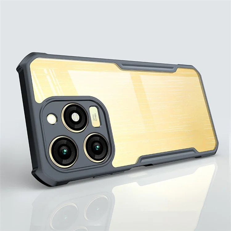 XUNDD Pour itel A70 Étuis de Téléphone Portable Acrylique+TPU Anti-Rayures Coque Arrière