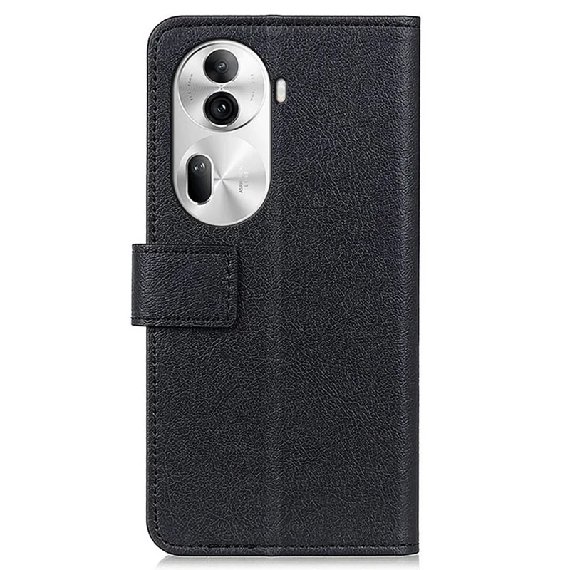 For Oppo Reno11 Pro 5G (Global) / Reno11 (China) 5G Case Phone Leather Cover Wallet Stand - Black