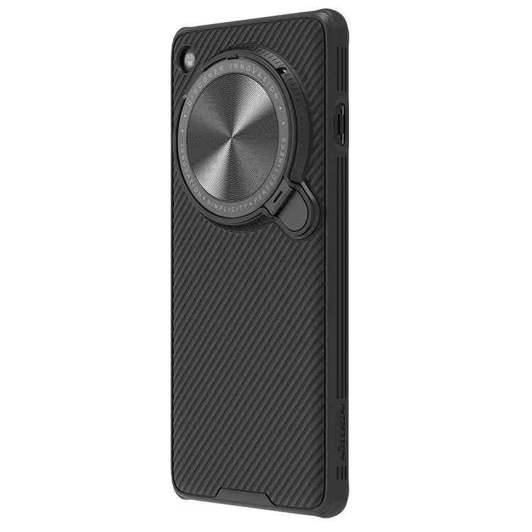 NILLKIN CamShield Prop Magnetic Series para Oppo Find X7 Ultra Funda de teléfono Cubierta de lente Soporte - Negro