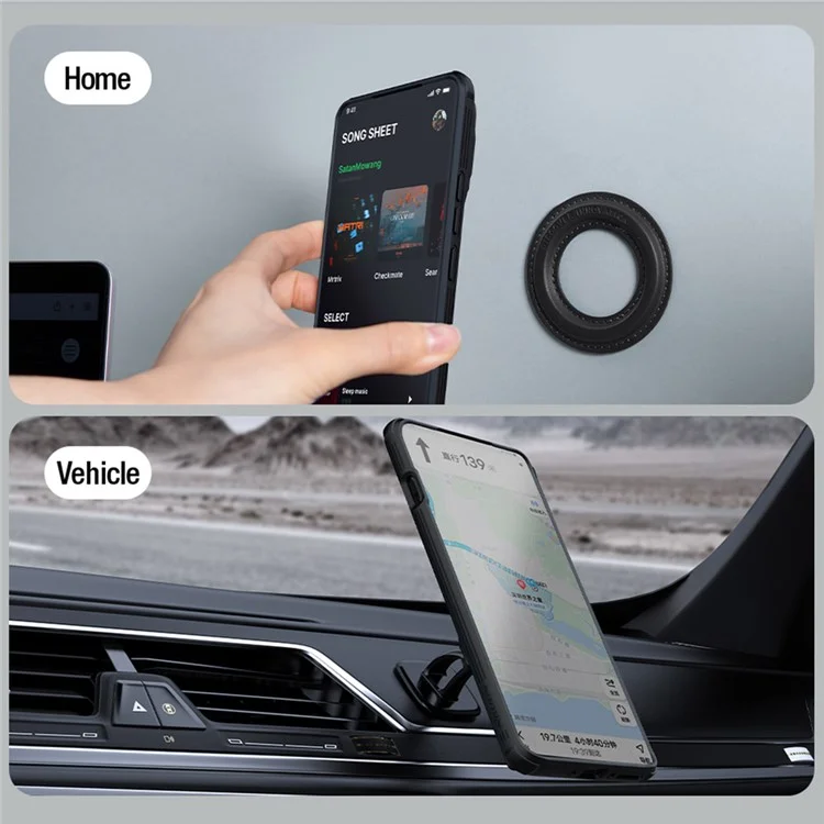 NILLKIN CamShield Prop Magnetic Series para Oppo Find X7 Ultra Funda de teléfono Cubierta de lente Soporte - Negro