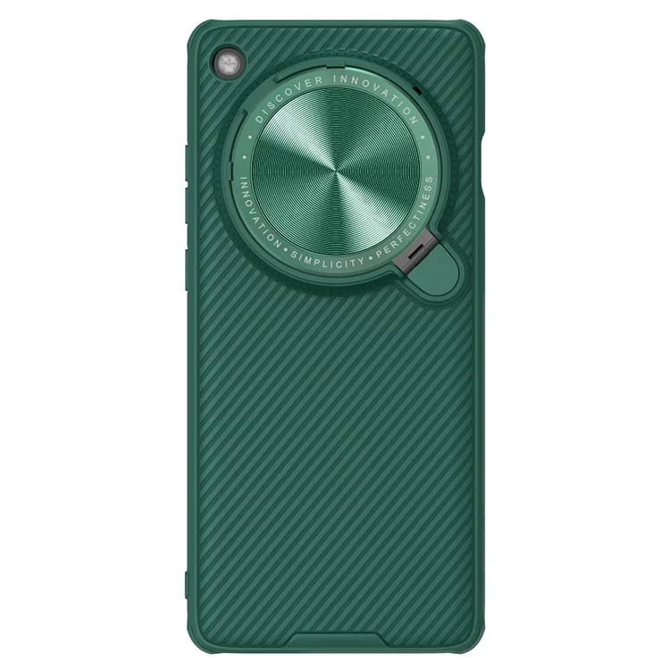 NILLKIN CamShield Prop Magnetic Series pour Oppo Find X7 Ultra Coque de téléphone Couvercle d'objectif Kickstand - Vert