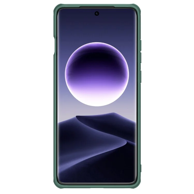 NILLKIN CamShield Prop Magnetic Series pour Oppo Find X7 Ultra Coque de téléphone Couvercle d'objectif Kickstand - Vert