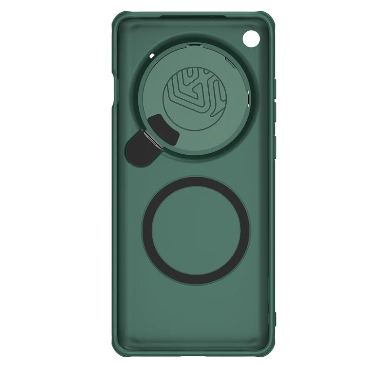 NILLKIN CamShield Prop Magnetic Series pour Oppo Find X7 Ultra Coque de téléphone Couvercle d'objectif Kickstand - Vert