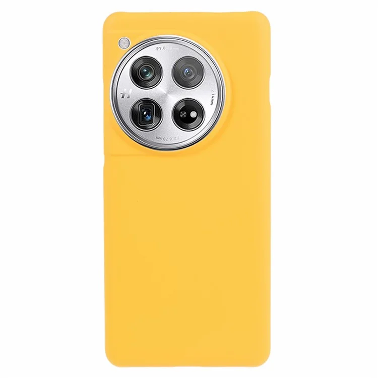 Per OnePlus 12 5G Hard PC Case Anti-impronte digitali Rubberized Phone Shell - Giallo