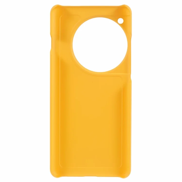 Per OnePlus 12 5G Hard PC Case Anti-impronte digitali Rubberized Phone Shell - Giallo