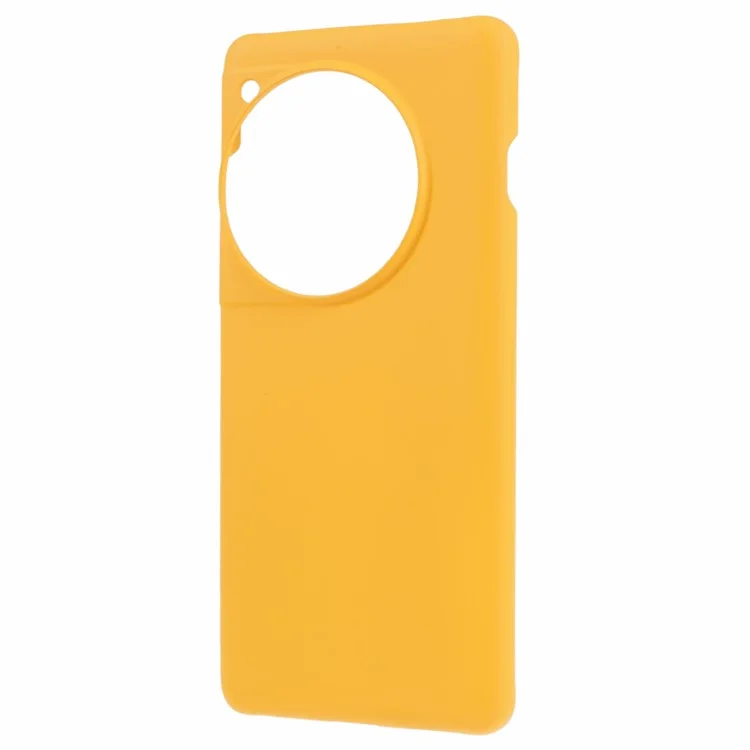 Per OnePlus 12 5G Hard PC Case Anti-impronte digitali Rubberized Phone Shell - Giallo
