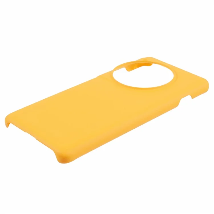 Per OnePlus 12 5G Hard PC Case Anti-impronte digitali Rubberized Phone Shell - Giallo